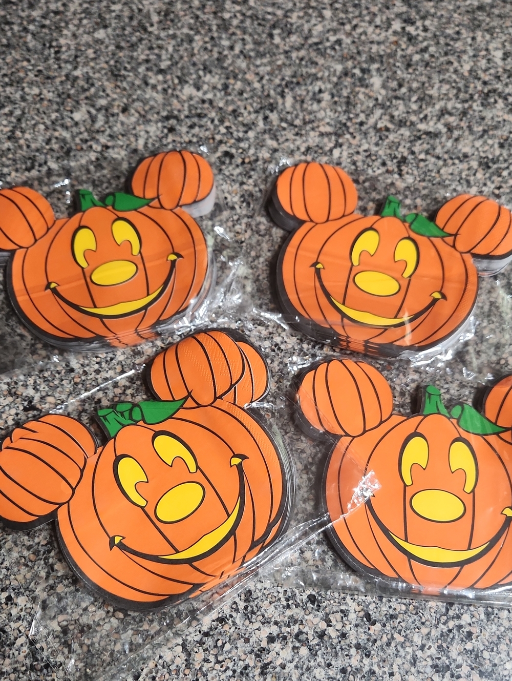 Halloween Pumpkin Mickey Napkins - Picture 1 of 2